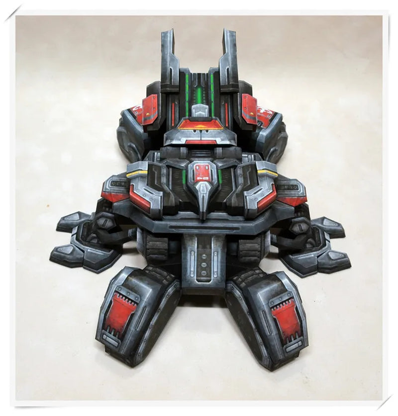 Starcraft 2 Terran Human the Crucio Siege Tank DIY Paper Model 11Cm=4" Tall Puzzles Handmade Toy DIY