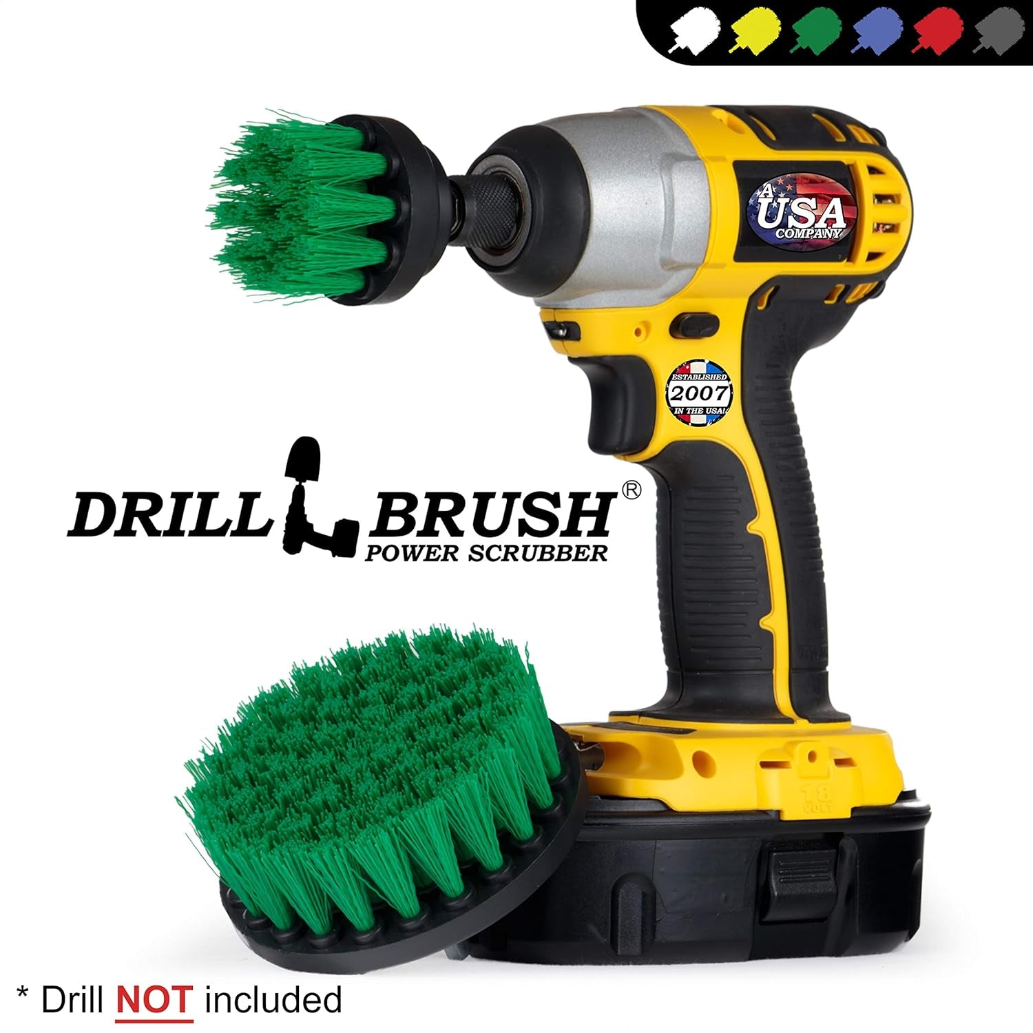 Drill Brush Kitchen Cleaning Supplies - Brush for Drill Oven Cleaning - Home Cleaning Brushes - Drill Brush Microwave Scrubber Set - Kitchen Sink Drill Scrub Attachment - Pots and Pans Cleaning Tools
