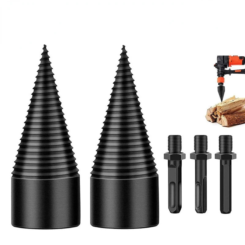 32Mm Wood Drill Bit Splitter Drill Hammer Drill Firewood Splitter Driller Square/Round/Hex Shank Drill Bit Split Drilling Tool